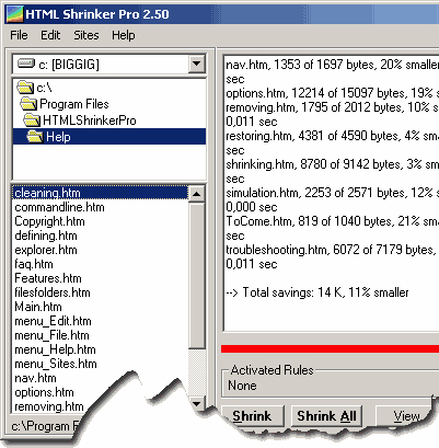 HTML Shrinker