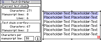 Text-O-Meter for QuarkXPress