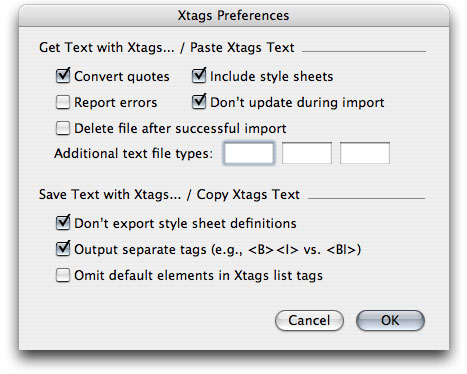 Xtags