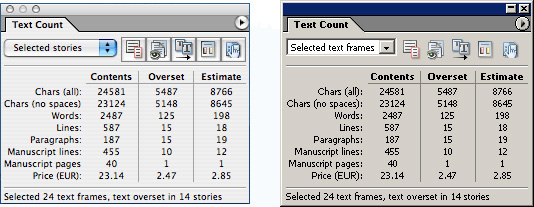 Text Count for InDesign